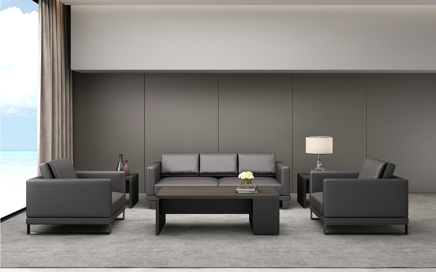 辦公室接待區(qū)家具